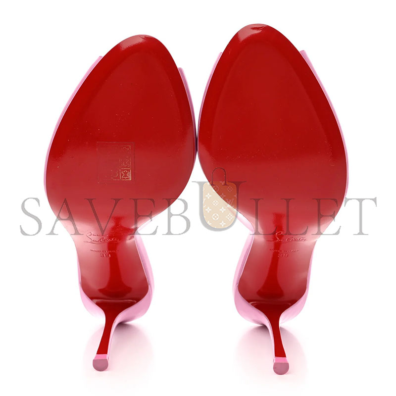 CHRISTIAN LOUBOUTIN 100MM ME DOLLY PATENT SANDALS 